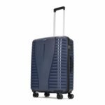 Aristocrat Medium Polypropylene Airpro Spinner Check-in 66 Cm() 8 Wheels Trolley Bags for Travel Hard Case Luggage, Lightweight with Combination Lock & Robust Trolley with 7 Years Warranty (Blue)