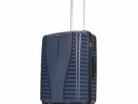 Aristocrat Medium Polypropylene Airpro Spinner Check-in 66 Cm() 8 Wheels Trolley Bags for Travel Hard Case Luggage, Lightweight with Combination Lock & Robust Trolley with 7 Years Warranty (Blue)