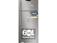 BOSCH Max Convert 368L, 3-Star, Inverter Frost Free Double Door Refrigerator With Water Dispenser (CTC39S03DI, 6-in-1 Convertible, VitaFresh Technology, 2 Cooling System, Shiny Silver)