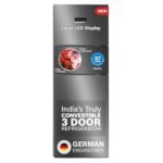 BOSCH MaxFlex Convert 335L, 3 Star Inverter Frost Free Triple Door Refrigerator (2024 Model, CMC36K03NI, 8-in-1 Convertible, UV Protected Body Shield, VitaFresh Technology, Adaptive UI, Smoky Steel)