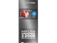 BOSCH MaxFlex Convert 335L, 3 Star Inverter Frost Free Triple Door Refrigerator (2024 Model, CMC36K03NI, 8-in-1 Convertible, UV Protected Body Shield, VitaFresh Technology, Adaptive UI, Smoky Steel)