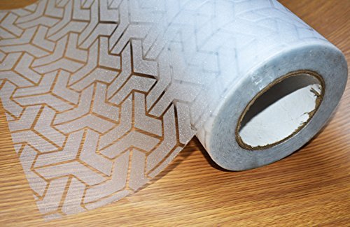 CVANU New Pattern Vinyl Privacy Window Frosting Film Sticker Sheets for Front Door/Bathroom/Sidelight/Small Windows (12''x36'', self-Adhesive, 91.44 cm)