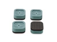 Clazkit Multi-Purpose Heavy Duty Stand Home Appliance Refrigerator/Washing Machine/Furniture/Fridge Stand, Square, Baby Blue (Pack of 4)