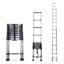 Corvids 6.2m (20.5 feet) Portable & Compact Aluminium Telescopic Ladder | 2-Year Warranty | EN131 Certified 16-Steps Foldable Multipurpose Collapsible Ladder for Home & Outdoor use