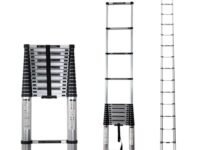 Corvids 6.5m (21.5 feet) Portable & Compact Aluminium Telescopic Ladder | 2-Year Warranty | EN131 Certified 16-Steps Foldable Multipurpose Collapsible Ladder for Home & Outdoor use