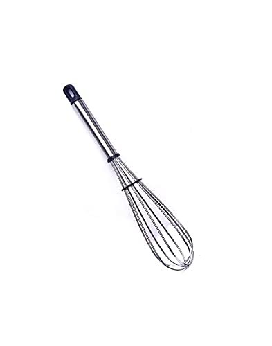 Dynore Stainless Steel Mini Kitchen Whisk, Egg Beater, Blending, Beating, Stirring Multi Utility Whisk-Silver