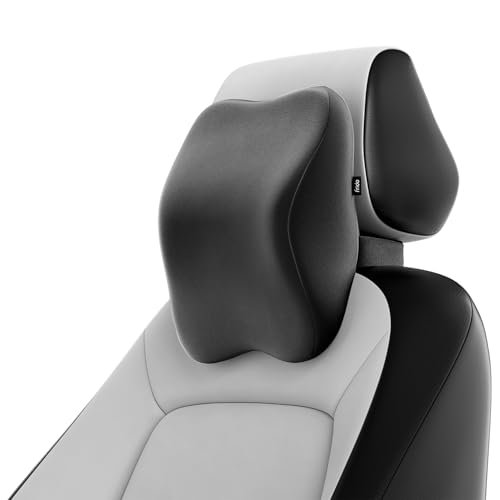 Frido Ultimate Car Neck Rest Pillow | Ultrasoft Pillow for Comfortable Car Rides | Superior Neck Support Cushion | Relieves Neck Pain | Hi-Per Foam Head Rest Pillow with Washable Velvet Cover | Black