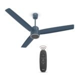 Havells FAB BLDC PRO Ceiling Fan 1200mm, 380 RPM, Savings upto 65%, Reverse Rotation, 4 Modes (Boost, Sleep, Breeze, Mop), Low Wattage 30W, Low Noise, Air Flow:225 CMM, 3 Year Warranty, Denim Blue