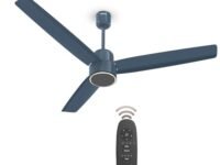Havells FAB BLDC PRO Ceiling Fan 1200mm, 380 RPM, Savings upto 65%, Reverse Rotation, 4 Modes (Boost, Sleep, Breeze, Mop), Low Wattage 30W, Low Noise, Air Flow:225 CMM, 3 Year Warranty, Denim Blue