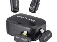 Hollyland Lark A1 Combo Wireless Magnetic Microphone for iPhone/iPad/Android Phone, Mini Wireless Mic with 3-Lv Noise Cancel, EQ & Reverb, 6-Lv Gain Control for YouTube Podcast Vlog Content Creation