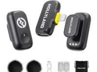 Hollyland Wireless Magnetic Mini Microphone: Lark A1 Mini Duo Wireless Mic for iPhone/iPad with MFI Certified Lightning Interface, 3-Lv Noise Cancel, 200m(650ft) Range for iPhone 11/12/13/14