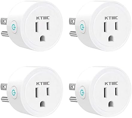 KTMC Smart Plug 4 Pack, Alexa & Google Home Compatible, No Hub Required, Remote Control, ETL Certified
