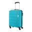 Kamiliant by American Tourister Cabin Harrier 56 Cms Small Polypropylene (Pp) Hard Sided 4 Wheeler Spinner Suitcase Luggage (Coral Blue)