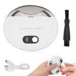 MAYCREATE® Electric Nail Clipper with UV Light, USB Rechargeable Electric Nail Clipper with 3 Speeds Anti-Splash Electric Nail Trimmer with Nail Dust Bin for Safe Electric Nail Clipper for Baby
