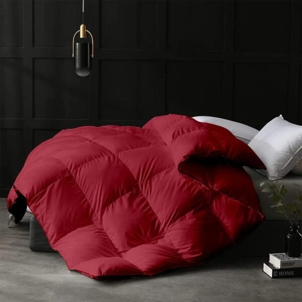 MammaYo 500 GSM Winter Comforter Premium Collection Quilted Comforter (92" x 106" Inches/233cm x 269cm) - King Size Comforter|Burgundy| Lightweight| Microfibre