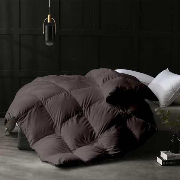 MammaYo Single Comforter 500 GSM Winter Comforter Premium Collection Quilted Comforter (60" x 90" Inches/152cm x 228cm) - Single Bed Comforter|Dark Grey | Microfibre, Lightweight