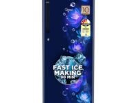 Midea 190 L 3 Star Direct Cool Refrigerator (MRD190D3HPCB, Blue, Flower, 2025 Model)