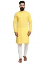 NILMAN Men's Cotton Plain Kurta, Size 34-40