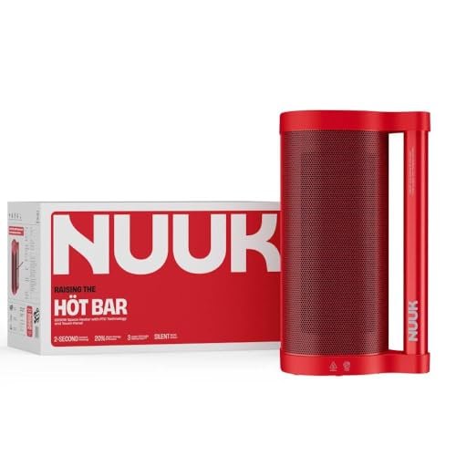 NUUK HÖT BAR 2-Sec Instant Heating PTC Heater for Room | Upto 20% Bill Savings | Zero Dryness | Super-Silent, Portable | Vertical & Horizontal Use | 2200W | Perfect Replacement for small 7/9 fin OFRs