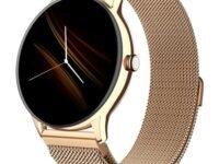 Noise Twist Go Round dial Smartwatch with BT Calling, 1.39" Display, Metal Build, 100+ Watch Faces, IP68, Sleep Tracking, 100+ Sports Modes, 24/7 Heart Rate Monitoring (Gold Link)