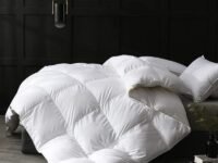Razzai 500 GSM Winter Comforter Premium Collection Quilted Comforter (90" x 90" Inches/228cm x 228cm) - Queen Size Comforter|White