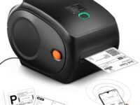 SEZNIK Shakti Bluetooth Shipping Label Printer | 4×6 Label & Different Size Label | Bluetooth, USB Connect| Inkless Thermal | Print from Mobile, Laptop| Donot Support Seller Flex | 1Year Warranty