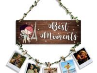 Sehaz Artworks Photo Frame Wall Hanging | Collage Photo Frames for Wall | Wall Photo Frames for Home Decoration | Clips For Photo Hanging | Balcony Decoration Items Outdoor | Room Decor Items