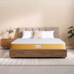 Sleepwell Dual Mattress | Reversible | High Density (HD) Foam | 5-inch King Bed Size, Medium Soft & Hard (Orange, 78x72x5)