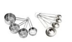 Stainless Steel Measuring Cups & Spoon Combo for Dry or Liquid/Kitchen Gadgets for Cooking & Baking Cakes/Measuring Cup Set Combo with Handles (Set of 4 Cups and 4 Spoons)
