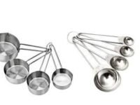 Stainless Steel Measuring Cups & Spoon Combo for Dry or Liquid/Kitchen Gadgets for Cooking & Baking Cakes/Measuring Cup Set Combo with Handles (Set of 4 Cups and 4 Spoons)
