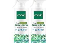 Vooki Ecofriendly Tough Lime Scale Hard Water Stain Remover, Spray and Scrub Cleaner for Bathroom,Taps, Faucet, Basins, Showers & Floor Tiles Cleaner, Home and Commercial Use - 500 ml (Pack of 2)