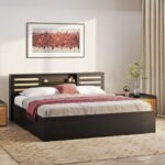 Wakefit Bed | King (78 X 72) Engineered Wood Bed with Storage, 1 Year Warranty | - Caph - Wenge