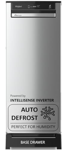 Whirlpool 192 L 4 Star Vitamagic PRO Frost Free Direct-Cool Single Door Refrigerator (215 VITAMAGIC PRO ROY 4S Aura Steel-Z Fridge, Silver, Auto Defrost Technology)