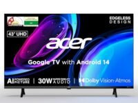 acer 108 cm (43 inches) Ultra I Series 4K Ultra HD Smart LED Google TV AR43UDGGU2875BD