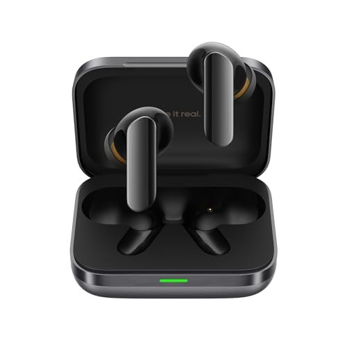 realme Earbuds Air 7 True Wireless,12.4mm Dynamic Bass Drivers,52Hrs Playtime,52dB Hybrid ANC,6 Mic ENC,45ms Low Latency,360° Spatial Audio,Hi-Res LHDC,IP55 Dust & Water Resistant,BT v5.4(SlateGrey)