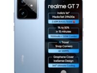 realme GT 7 (IceSense Blue,8GB+256GB) | India's 1st MediaTek Dimensity 9400e Chipset | Strongest Battery Combo 7000mAh + 120W | AI 4K 120FPS Travel Camera | 360° Cooling IceSense Design with Graphene