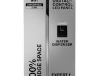 Haier SmartChoice 596L 3Star 2-Door Water Dispenser Side by Side Frost Free Refrigerator|Convertible|Smart Sense AI | Expert Inverter|Digital Display Panel (HRS-682SWDU1, Shiny Silver)