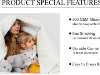 MammaYo Single Comforter 500 GSM Winter Comforter Premium Collection Quilted Comforter (60" x 90" Inches/152cm x 228cm) - Single Bed Comforter|Dark Grey | Microfibre, Lightweight