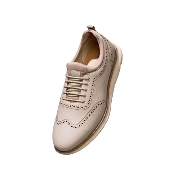Neeman's Crossover Brogues for Men | PU Leather & Mesh Upper, Cushioned EVA Sole | Lightweight Semi-Formal Lace-Up Oxfords for Office, Travel & Casual Comfort
