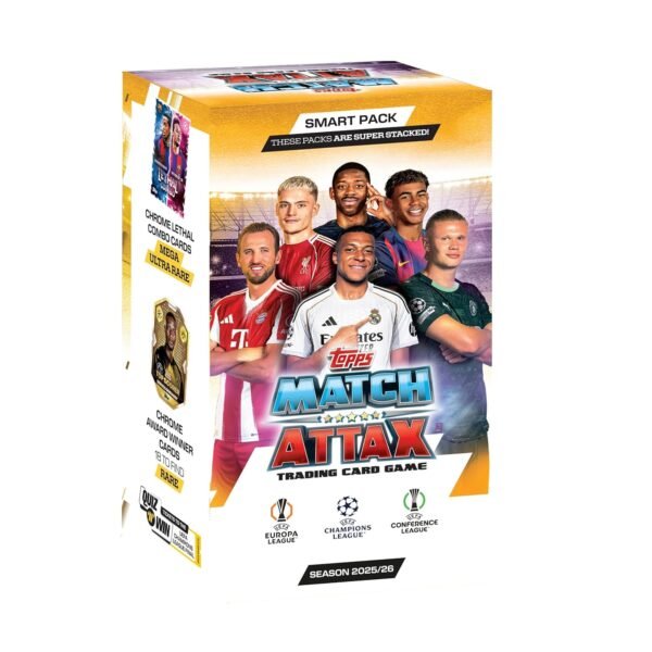 Topps UEFA Champions League Match Attax 2025-26 Trading and Collectible Card Game (Smart Pack)