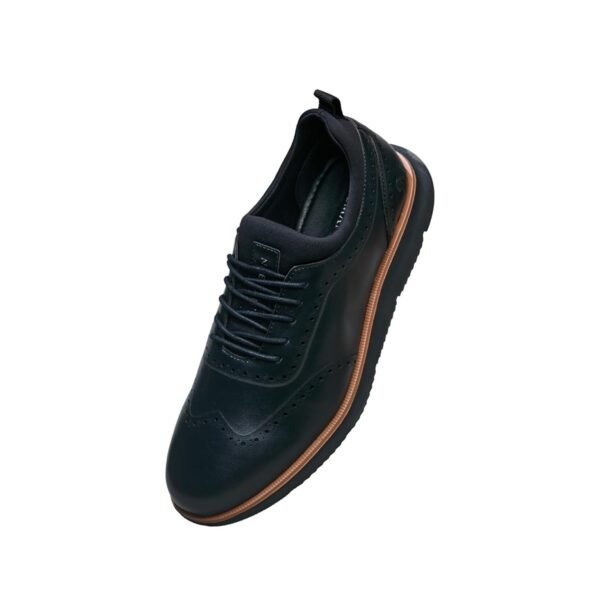 Neeman's Crossover Brogues for Men | PU Leather & Mesh Upper, Cushioned EVA Sole | Lightweight Semi-Formal Lace-Up Oxfords for Office, Travel & Casual Comfort