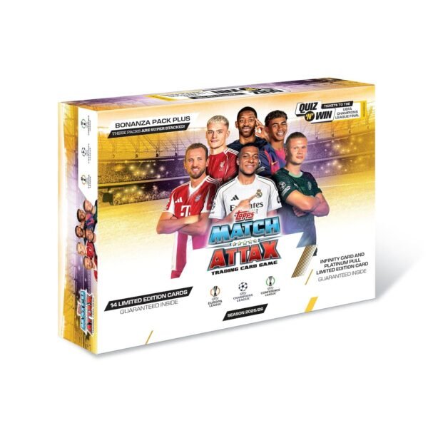 Topps UEFA Champions League Match Attax 2025-26 Trading and Collectible Card Game (Bonanza Pack Plus)