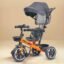 Luusa® TFT Hyper 500 PRO Canopy Plug N Play Tricycle/Baby Tricycle with Parental Control for Age Group 2+ Years Boys/Girls/Carrying Capacity Upto 30-KGS Proudly Made in India (Orange)