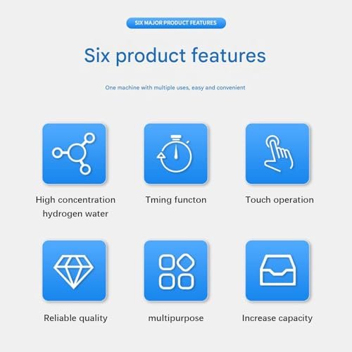 2025 Desktop Hydrogen Water Pitcher, Intelligent Touch Hydrogen Water Bottle Generator, PEM Concentrator Technology, Up to 3000 PPB, for Making Tea, Soup