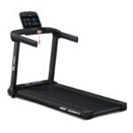 91-Durafit Racer 5 HP Peak BLDC Motorized Treadmill | 120 Kg User Weight| 16 Km/Hr Max Speed| Hydraulic Foldable| Bluetooth Speaker | Wynd app | Home use