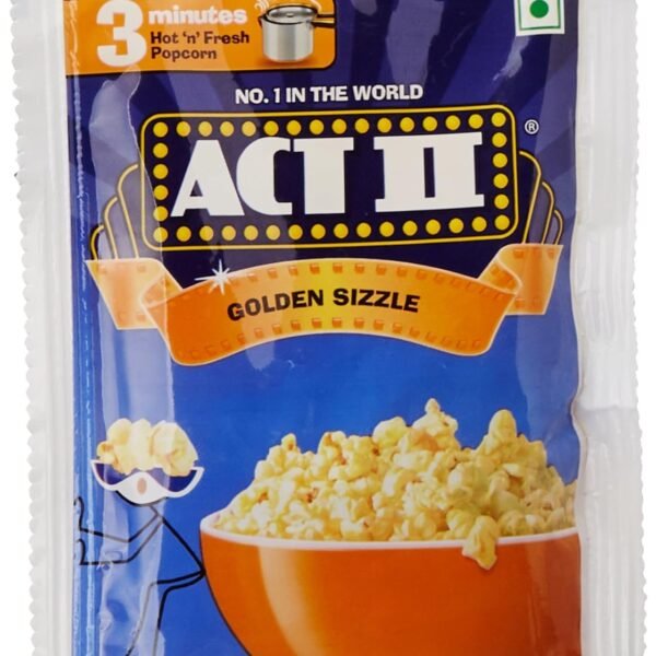 ACT II Instant Golden Sizzle Popcorn, 55g (Weight may vary)