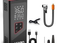 AGARO Regency Cordless Tyre Inflator, Rechargeable, 6000 mAh (3 * 2000) Batteries, Up to 150 PSI Air Pump for Car, Bike, Foot Balls, Inflatables, Portable Air Compressor, Power Bank, Multipurpose Use