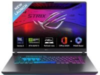 ASUS ROG Strix G16,Intel Core Ultra 9 275HX Gaming Laptop(RTX 5070 Ti -12GB/140W TGP/32GB/1TB/2.5K QHD+/16"/240Hz/Windows 11/M365 Basic (1Year)*/Office Home 2024/Eclipse Gray/2.65 Kg) G615LR-S5190WS