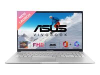 ASUS Vivobook 15, AMD Ryzen 7 5825U, 16GB RAM, 512GB SSD, FHD 15.6", Windows 11, Office Home 2024, Cool Silver, 1.7Kg, M1502YA-BQ702WS, AMD Radeon iGPU, M365 Basic (1Year)* Laptop