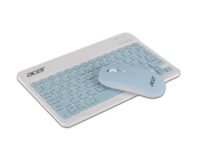 Acer Nano Pad Rechargeable Bluetooth Keyboard & Mouse Combo, 3 DPI Upto 1200 DPI, 78 Keys Anti Slip Back, Ultra Thin Design for Tablet, Laptop, Mobile, 10m Working Distance, Scissor Footed (Blue)